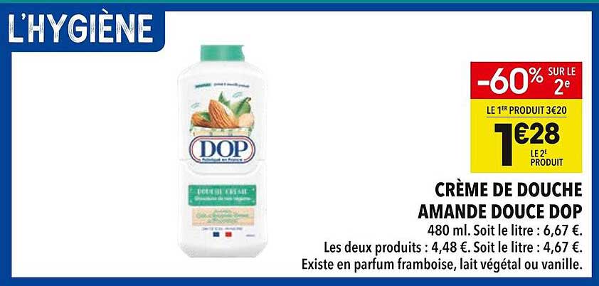 CRÈME DE DOUCHE AMANDE DOUCE DOP