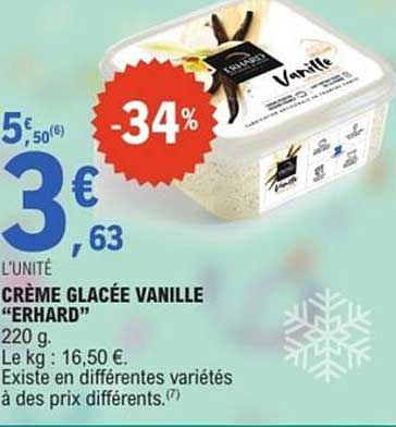CRÈME GLACÉE VANILLE “ERHARD”