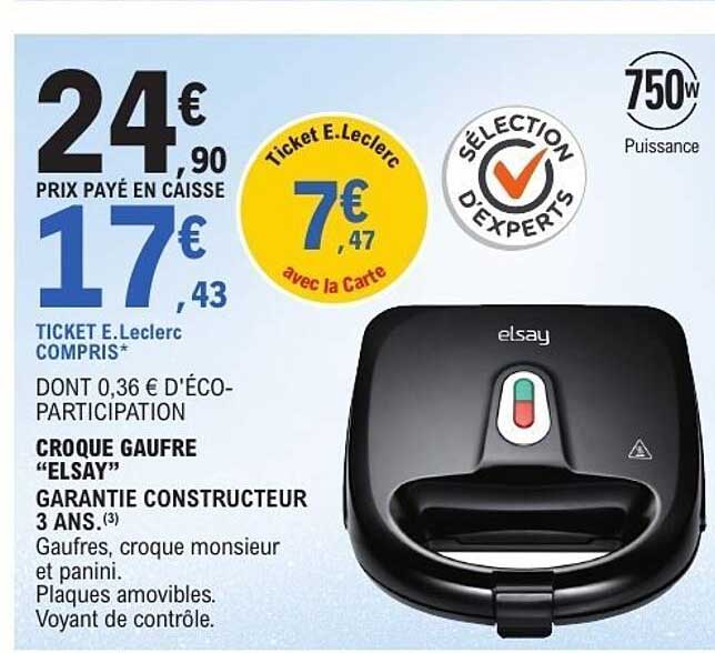 Croque Gaufre "Elsay"
