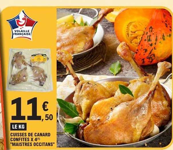 CUISSES DE CANARD CONFITES X 4 "MAISTRES OCCITANS"
