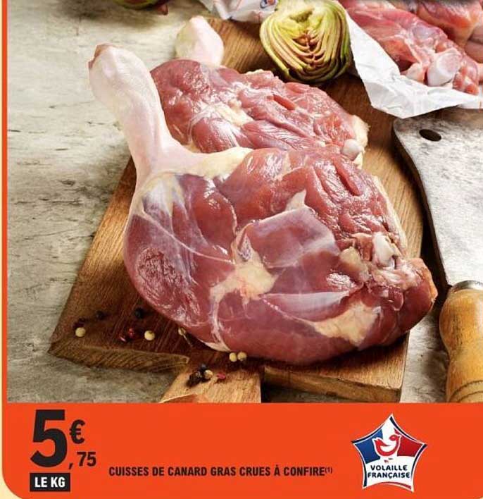 CUISSES DE CANARD GRAS CRUES À CONFIRE