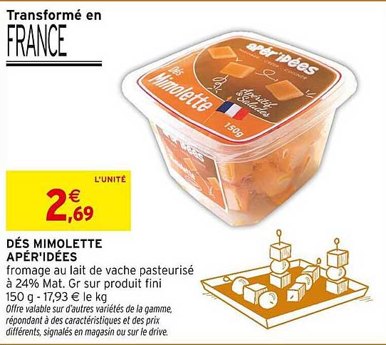 DÉS MIMOLETTE APÉR'IDÉES