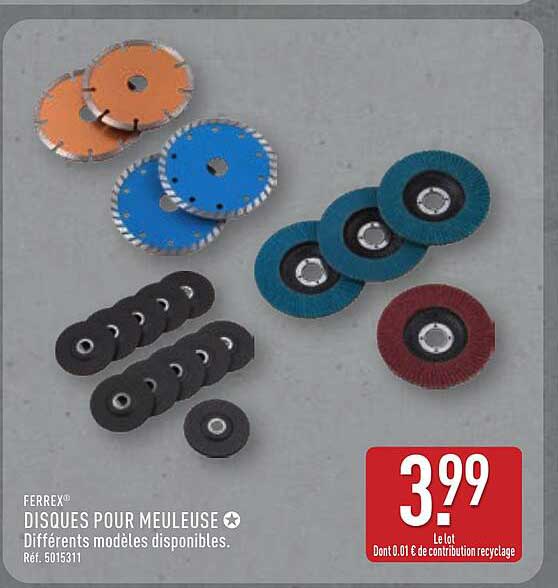 DISQUES POUR MEULEUSE