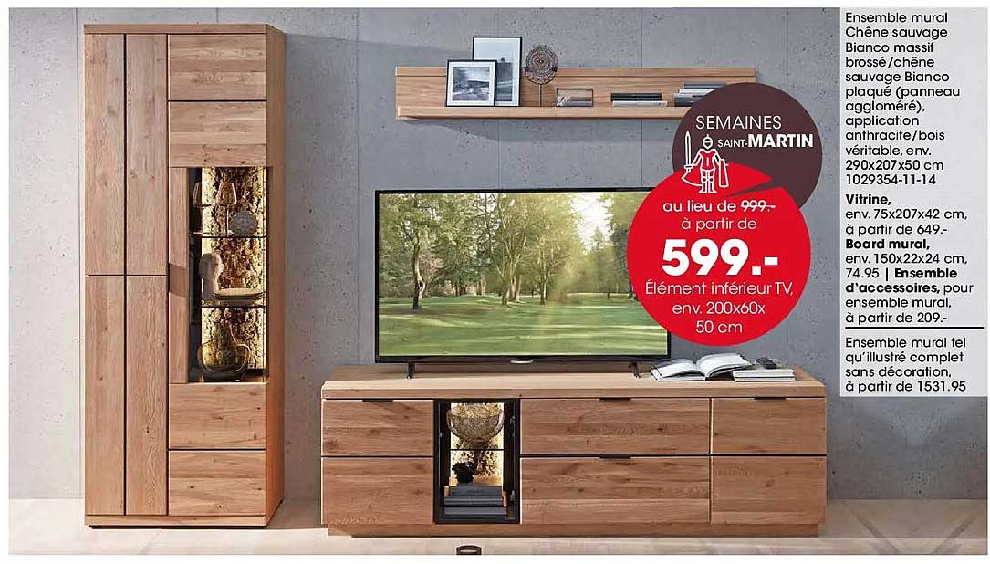 Ensemble mural Chêne sauvage