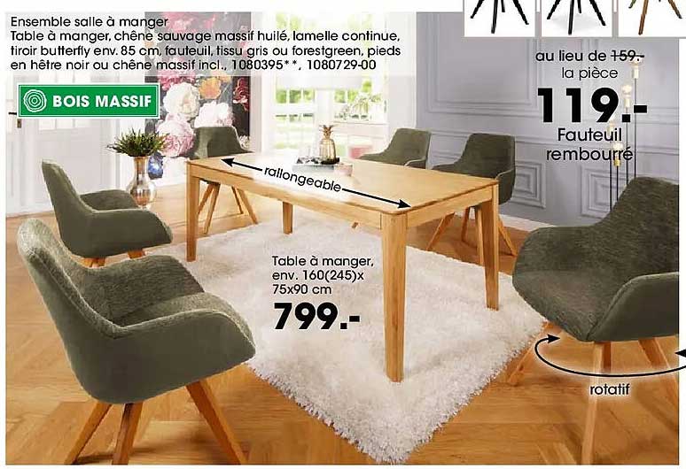 Ensemble salle à manger