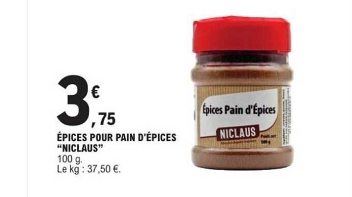 ÉPICES POUR PAIN D'ÉPICES "NICLAUS"