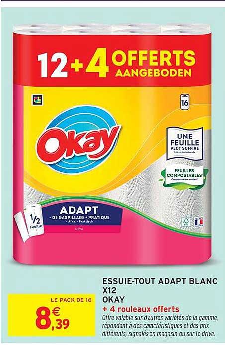 ESSUIE-TOUT ADAPT BLANC X12 OKAY