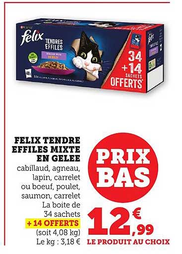 FELIX TENDRE EFFILES MIXTE EN GELEE