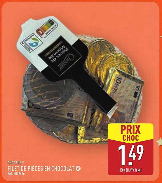 FILET DE PIÈCES EN CHOCOLAT