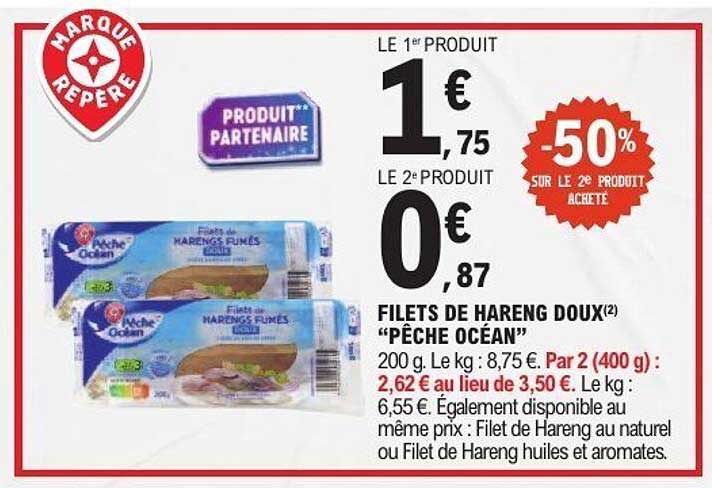 FILETS DE HARENG DOUX "PÊCHE OCEAN"