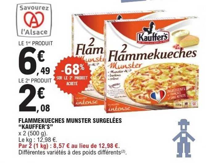 FLAMMEKUECHES MUNSTER SURGELÉES "KAUFFER'S"