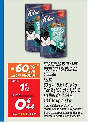 FRIANDISES PARTY MIX POUR CHAT SAVEUR DE L'OCEAN