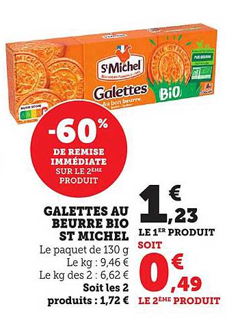 Galettes au beurre Bio St Michel