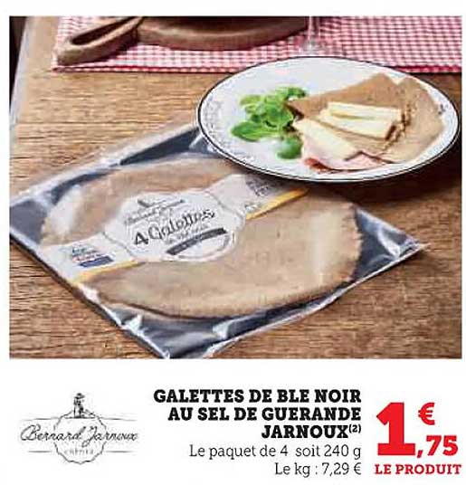 Galettes de blé noir au sel de Guérande Jarnoux
