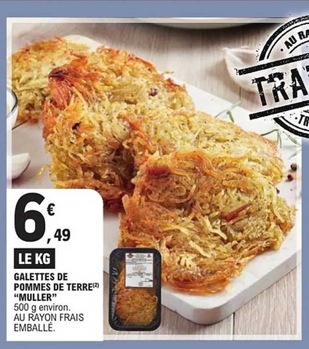 GALETTES DE POMMES DE TERRE “MULLER”