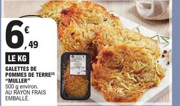 GALETTES DE POMMES DE TERRE “MULLER”