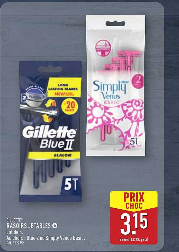Gillette® Rasoirs Jetables