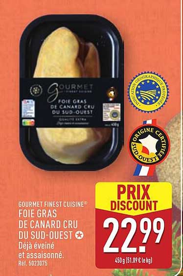 GOURMET FINEST CUISINE® FOIE GRAS DE CANARD CRU DU SUD-OUEST
