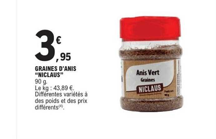 GRAINES D'ANIS "NICLAUS"