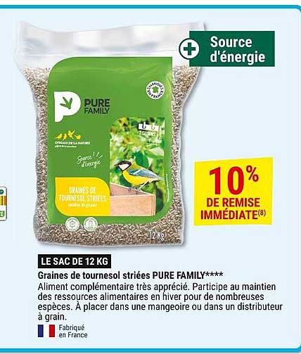 Graines de tournesol striées PURE FAMILY*****