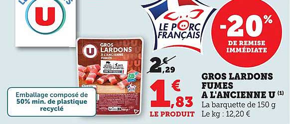 GROS LARDONS FUMES A L'ANCIENNE U