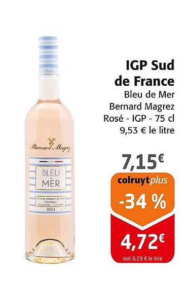 IGP Sud de France Bleu de Mer Bernard Magrez Rosé - 75 cl