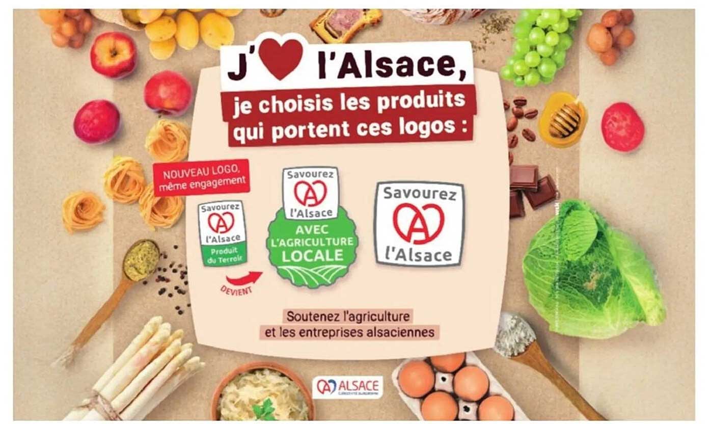 J'aime l'Alsace, je choisis les produits qui portent ces logos