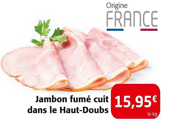 Jambon fumé cuit dans le Haut-Doubs