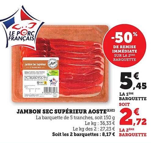 JAMBON SEC SUPÉRIEUR AOSTE