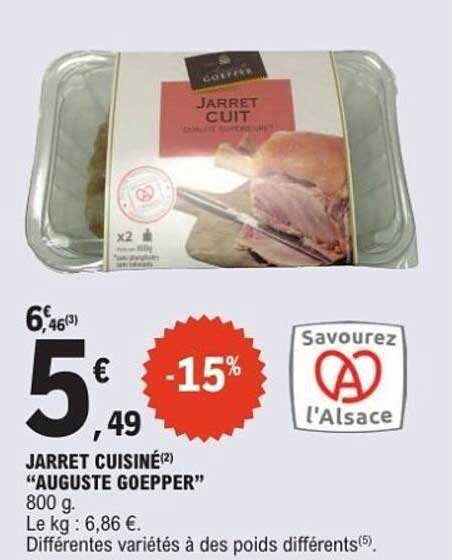 JARRET CUIT "AUGUSTE GOEPPER" 800 g