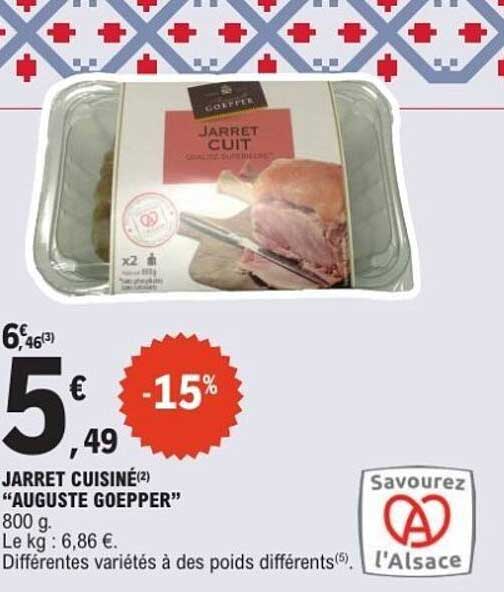 JARRET CUIT "AUGUSTE GOEPPER" 800 g