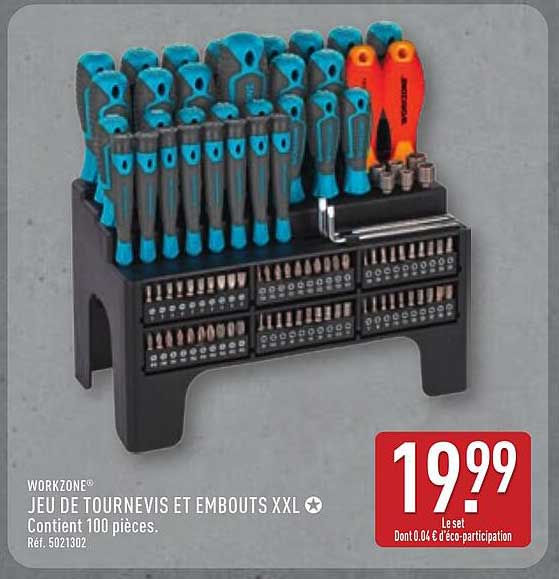 JEU DE TOURNEVIS ET EMBOUTS XXL