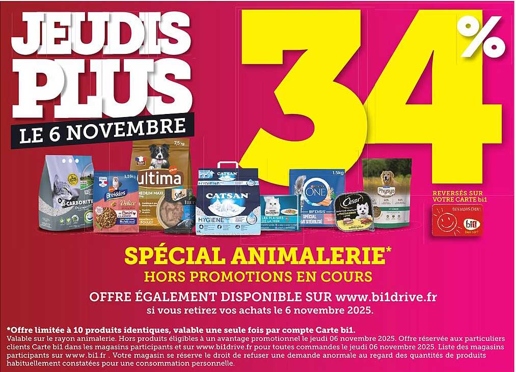 JEUDIS PLUS LE 6 NOVEMBRE