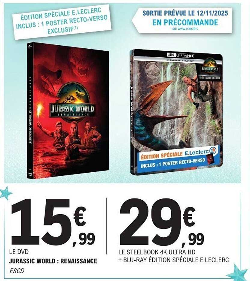 Jurassic World : Renaissance - Édition Spéciale E.Leclerc