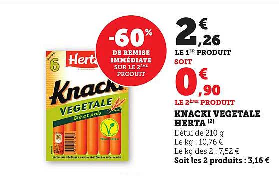 Knacki Végétale Herta