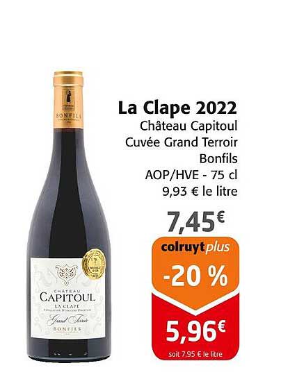 La Clape 2022 Château Capitoul Cuvée Grand Terroir Bonfils