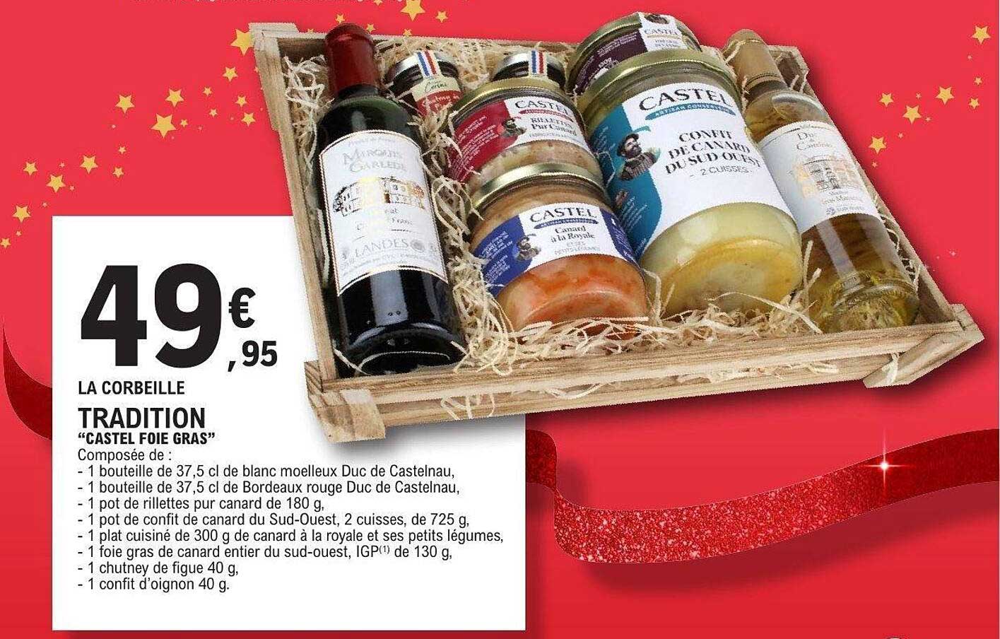 LA CORBEILLE TRADITION "CASTEL FOIE GRAS"