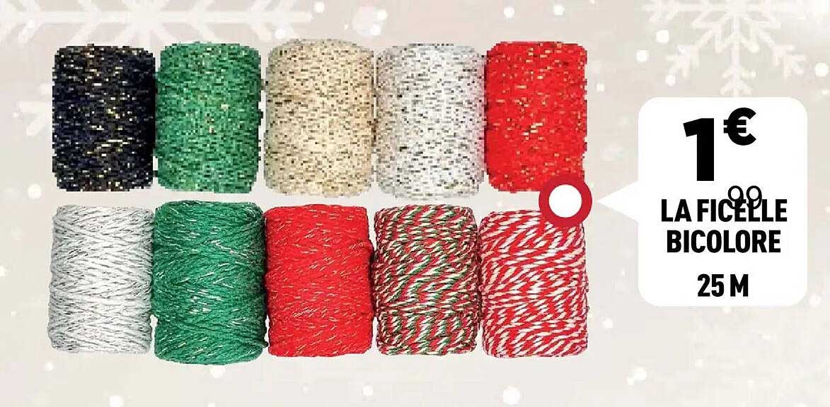 LA FICELLE BICOLORÉE 25 M