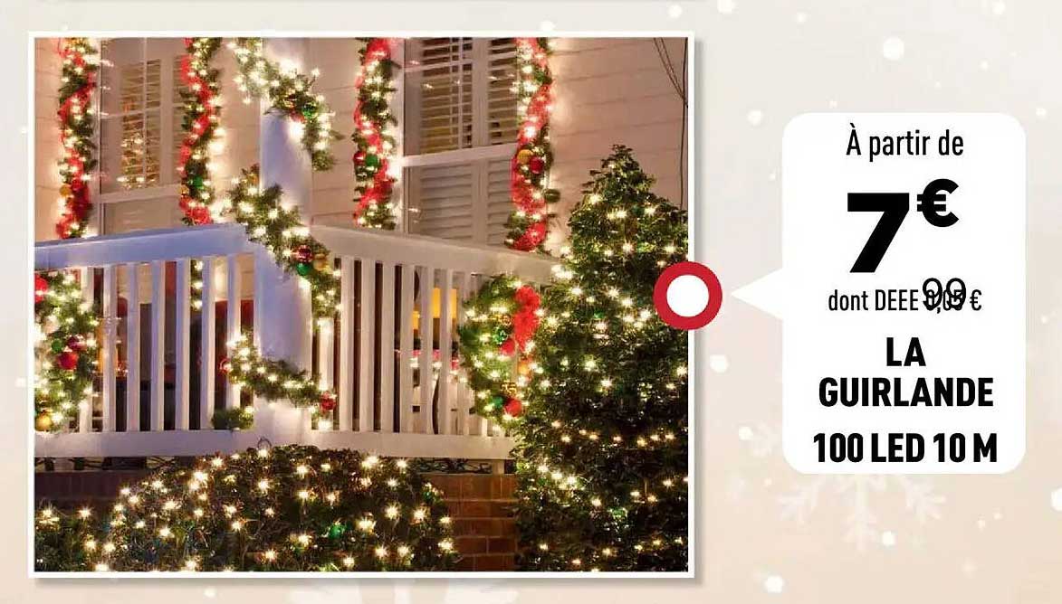 LA GUIRLANDE 100 LED 10 M
