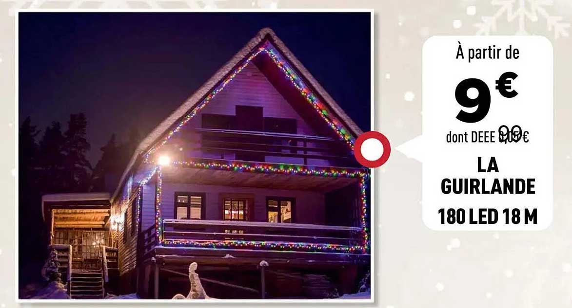 LA GUIRLANDE 180 LED 18 M