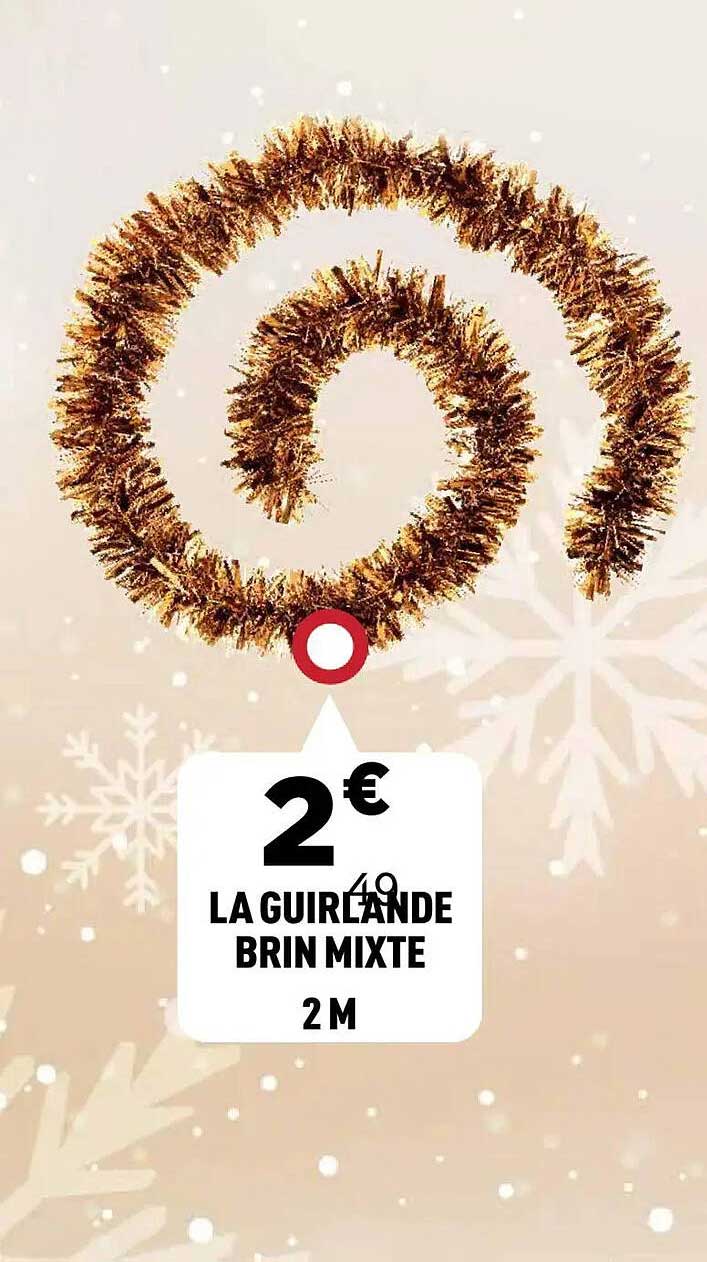 LA GUIRLANDE BRIN MIXTE 2 M