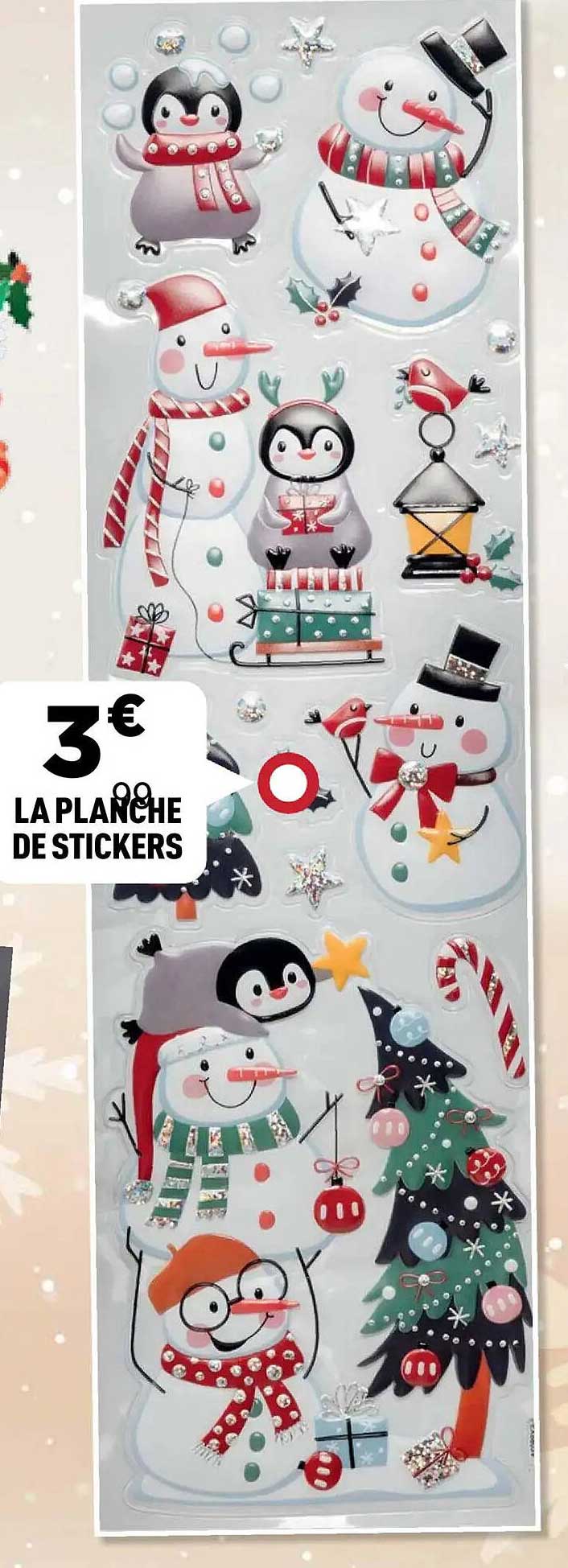 LA PLANCHE DE STICKERS