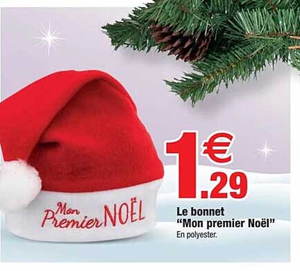 Le bonnet “Mon premier Noël”