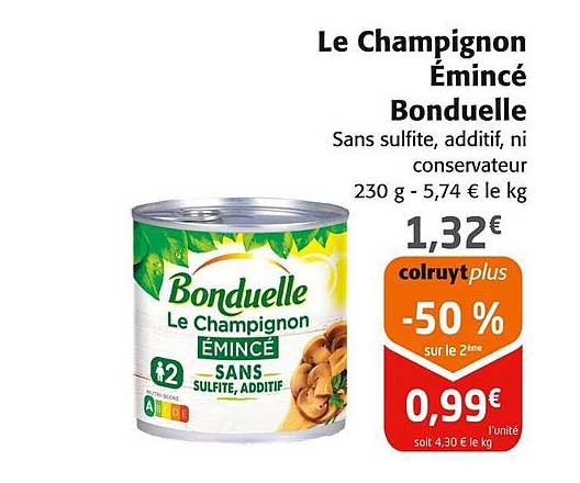 Le Champignon Émincé Bonduelle