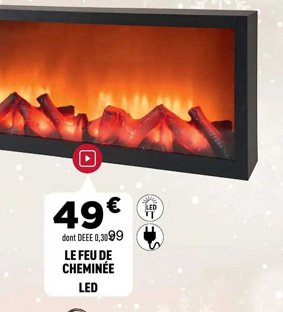 LE FEU DE CHEMINÉE LED