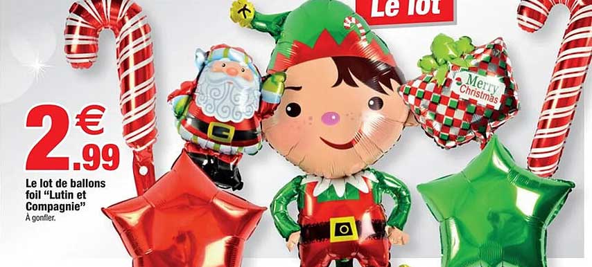 Le lot de ballons foil “Lutin et Compagnie”