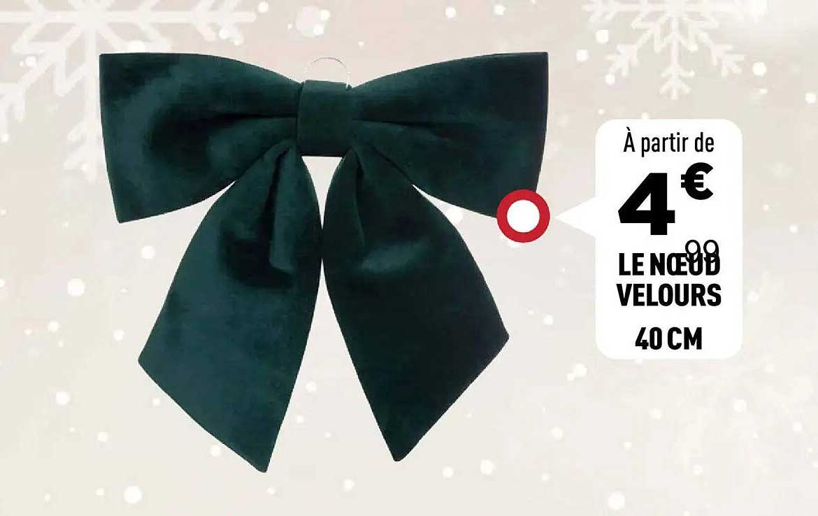 LE NOEUD VELOURS 40 CM