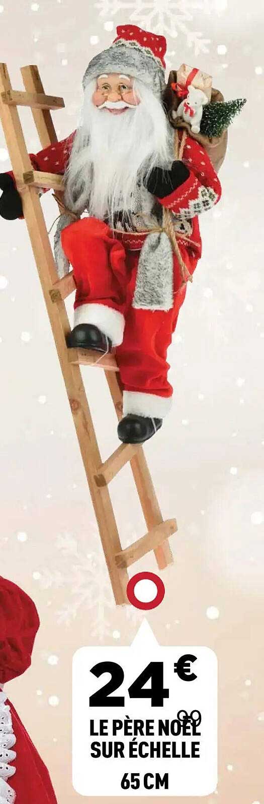 LE PÈRE NOËL SUR ÉCHELLE