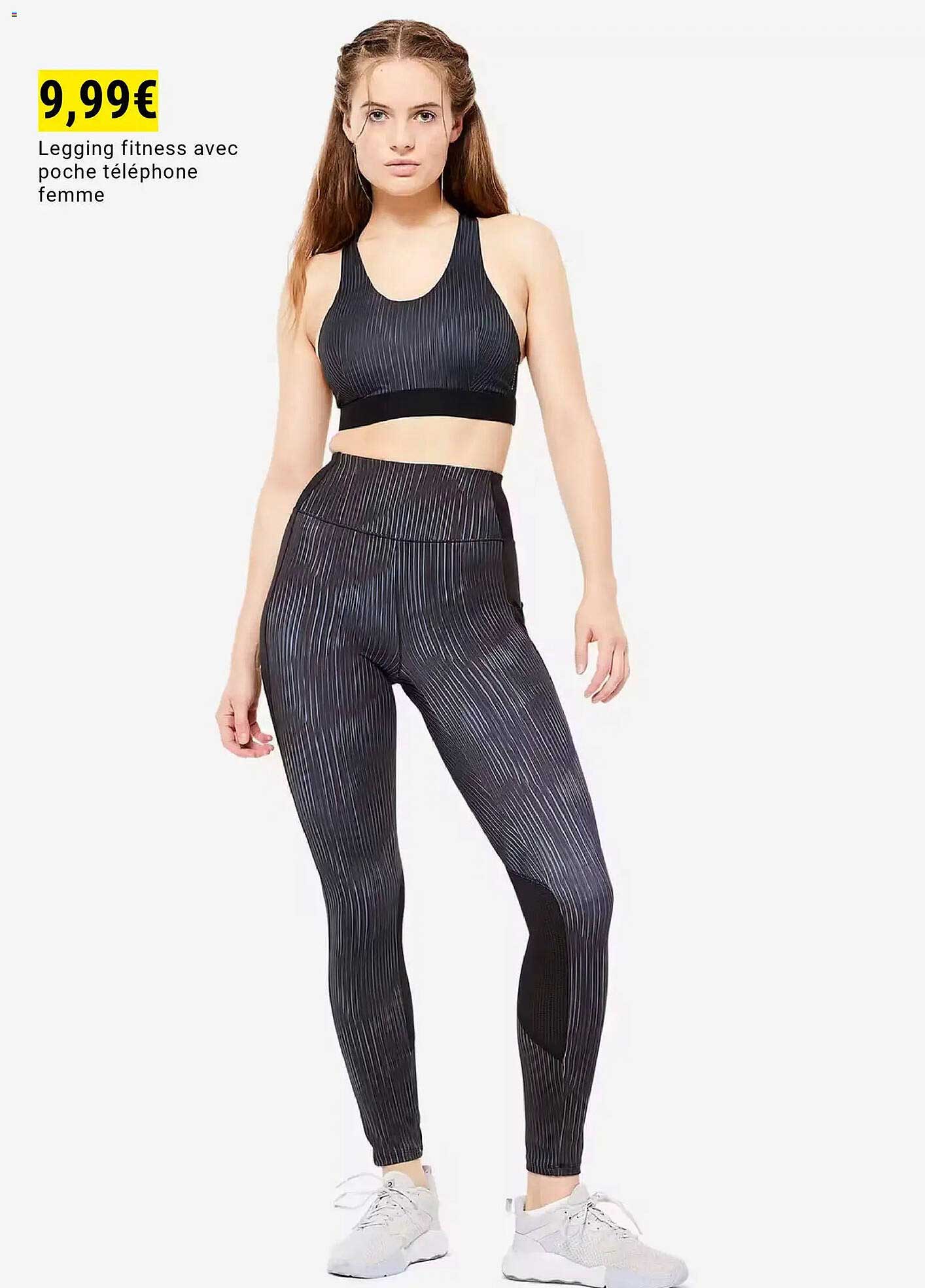 Legging fitness avec poche téléphone femme