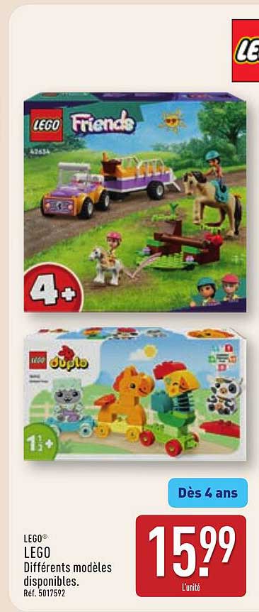 LEGO Friends et LEGO Duplo - Différents modèles disponibles.